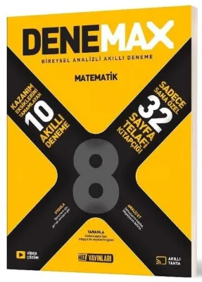Denemax 8. Sınıf Matematık 10'Lu Akıllı Deneme