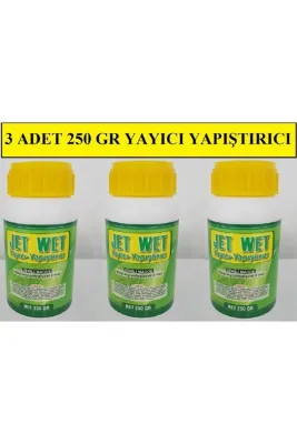 jet wet Yayıcı Yapıştırıcı Ph Düzenleyici İlaç Gübre Etki Artırıcı 3 Adet 250 gr
