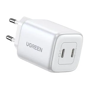 UGREEN Nexode 45W GaN Hızlı Şarj Cihazı Type-C QC PD 2xUSB-C - Beyaz