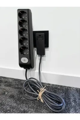 Gündüz Elektromarket Ultra İnce Fişli Uzatma Kablosu 5’li Anahtarlı (1,5M)dar Alanlar İçin Şık Ve Pratik Çözüm!