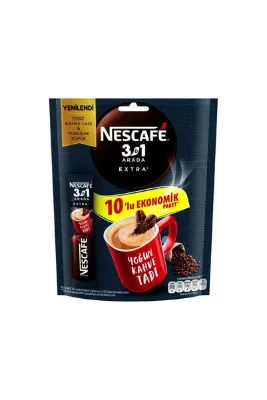 Nescafe Extra 3'ü 1 Arada 10*17 G Bol Kahveli Hazır Kahve