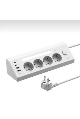 fortrek Gece Lambalı Akım Korumalı Çoklu Priz Ftr-22