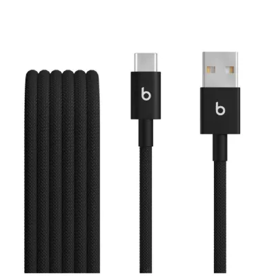 Beats USB-A’dan USB-C’ye Örgu¨lu¨ Kablo (1,5 m) – Jet Siyah