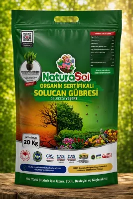 Naturasol Organik Sertifikalı Katı Solucan Gübresi 20 Kg (40 Litre) Sebze-Meyve, Çiçekler, Çim, İç & Dış Mekan, Süs Bitkileri