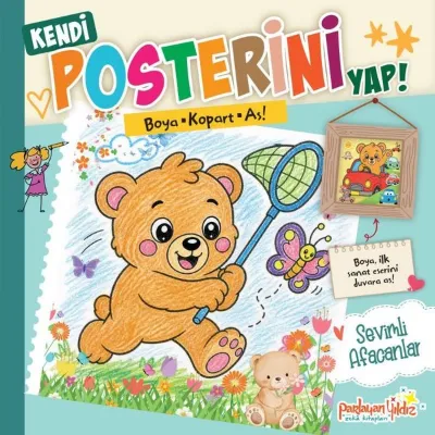 Kendi Posterini Yap! Sevimli Afacanlar - Boya Kopart As!