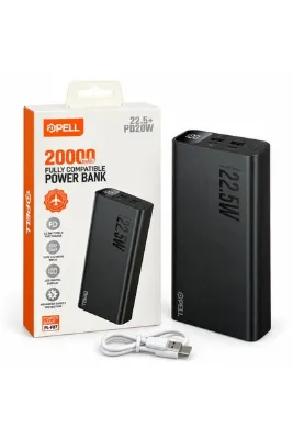 Pell F07 20.000 mah 22.5 W PD 20W TURBO HIZLI POWERBANK