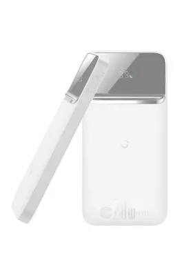 Baseus Magnetic Wireless 10000mah 20w Hızlı Şarj Powerbank Taşınabilir Hızlı Şarj Cihazı Beyaz