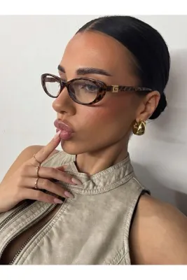 MissBella Eyewear - GC Mavi Işık Korumalı Ekran Gözlüğü Leopar Desenli Bilgisayar Gözlüğü