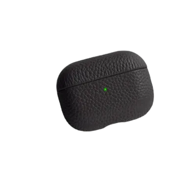 Piili Airpods Pro 2 Deri Kılıf - Siyah