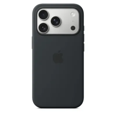 iPhone 17 Pro için MagSafe özellikli Silikon Kılıf - Siyah