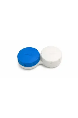 diğer0101 Mavi ve Beyaz Renkli 1 Adet Lens Kabı Plastik
