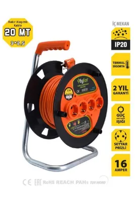 Bylion MAKARALI UZATMA KABLOSU 20 mt 3x2,5 mm TTR KABLO