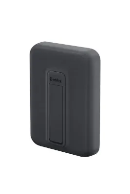 Benks Magsafe Powerbank Benks MP09 Magnetik Standlı İnce Tasarımlı Powerbank 6000mAh 5W Siyah