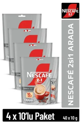 Nescafé 2si1 Arada 10'lu Çoklu Paket 10x4