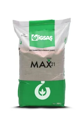İGSAŞ Max21 | Akıllı Şeker | Yavaş Salınımlı Azot içerikli Gübre 25 Kg