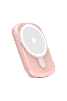 İXTECH IX-PB033 5.000 Mah 15W Magsafe Powerbank Taşınabilir Şarj Cihazı -Pembe