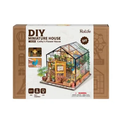 Rolife Cathy's Flower house Işıklı 3D Yapboz DG104
