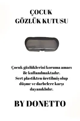 By Donetto FÜME Çocuk Gözlük Kutusu / Gözlük Kılıfı / Gözlük Kabı