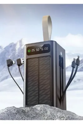 SKYLOONG Ape Solar 50.000 Mah Güneş Enerjili Led Işıklı Powerbank Şarj Aleti 2x Usb Çıkışlı Mikro Tycp