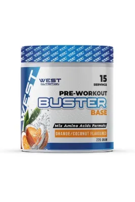 West Nutrition Buster Preworkout 15 Servis 225 gr Portakal&Hindistan Cevizi Aromalı