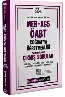 2026 MEB AGS ÖABT Coğrafya Öğretmenliği Tamamı Çözümlü Çıkmış Sorular