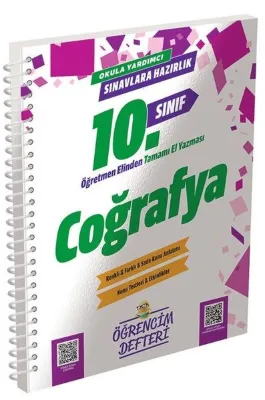 10. Sınıf Coğrafya Öğrencim Defteri