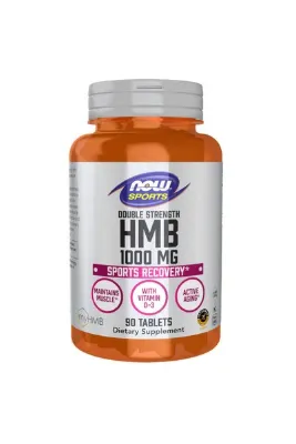 Now Foods Sports Nutrition, HMB (β-Hydroxy β-Methylbutyrate), Double Strength 1,000 mg, 90 Tablets