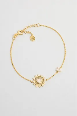 So CHIC... Aşkın Büyüsü 18 Ayar Sarı Altın Kaplama 19 Cm Gümüş Bileklik