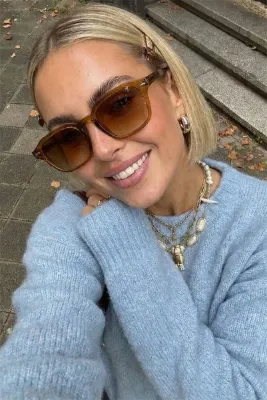 Eyesofia Gemerek Kahverengi Unisex 2025 Yılı Yeni Sezon Güneş Gözlüğü