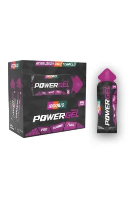 Ingobio PowerGEL Cherry + 50mg Caffeine Elektrolit İçeren Vişne Aromalı Kafeinli Enerji Jeli – 15 Adet