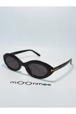 MOONMEE TOPEL Kadın / Kız Oval siyah / sarı Güneş Gözlüğü