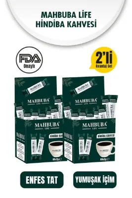 Mahbuba Life Hindiba Kahvesi 120x2gr (2 Aylık 120 Kullanım) - Yüksek Lif - Katkısız