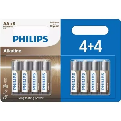 Philips Entry Alkaline AA 4+4 Pil