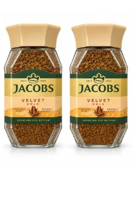 Jacobs Velvet Gold 100 gr Çözünebilir Kahve x 2 Adet