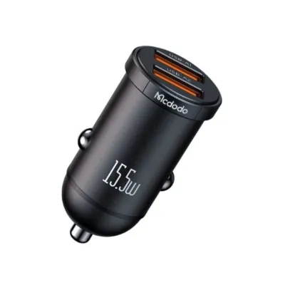 CC-2950 15.5W Çift USB Araç İçi Çakmaklık Şarj Aleti - Siyah