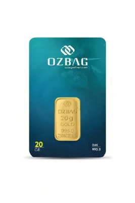 Topaloğlu 20 Gram 24 Ayar 995 Külçe Altın – Sertifikalı