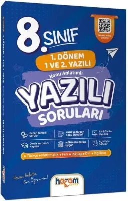 8. Sınıf Konu Anlatımlı Yazılı Soruları Tamamı Video Çözümlü - Hediye Planlama Kitapçığı