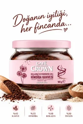 Cafe Crown Kolajenli ve Prebiyotik Lifli Hindiba Kahvesi 100g