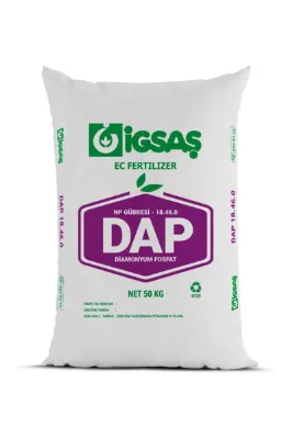 karaoğlan tarım Dap 18‑46‑0 – 5KG Yüksek Fosforlu Taban Gübre Bölünmüş Beyaz Ambalajda Gönderilir 5 KG