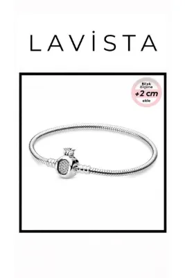 Lavista Silver Taçlı Figür Gümüş Bileklik