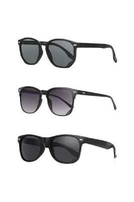 Kinary Uv400 Korumalı Unisex Güneş Gözlüğü 3'lü Fırsat Seti