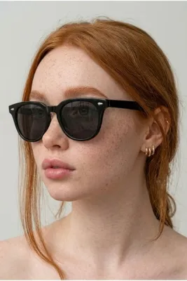 REN EYEWEAR Jones Siyah Güneş Gözlüğü Hafif Dikdörtgen Klasik Metal /ren Eyewear