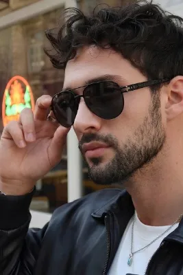 Eyesofia Unisex Siyah Damla Güneş Gözlüğü 001