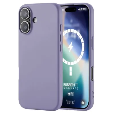 Buff iPhone 17 Magsafe Rubber Fit Silikon Kılıf - Mor