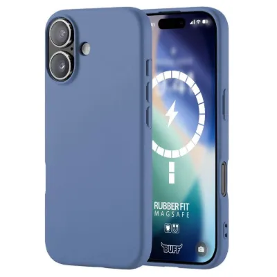 Buff iPhone 17 Magsafe Rubber Fit Silikon Kılıf - Mavi