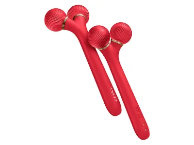 GESKE Titreşimli Sonic Facial Roller Güzellik Cihazı Beyaz