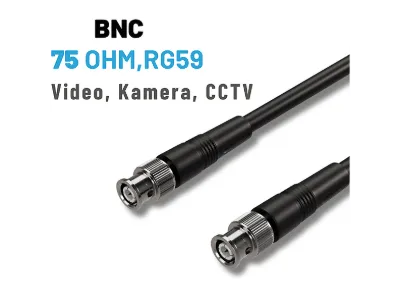 IRENIS 75 Ohm BNC Kablo Siyah