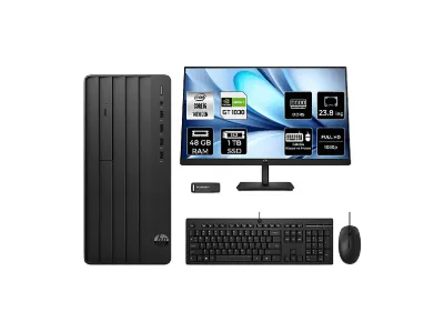 HP ProDesk 2 GT1030 4GB 23.8" B70VQATPN730 PER4 Bellek Intel Core i5-14400 48 GB RAM 1 TB SSD FreeDOS Masaüstü Bilgisayar