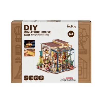 Rolife Emily's Flower Shop Işıklı 3D Yapboz DG145