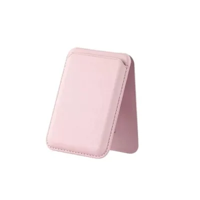 Bix TMW4 MagSafe Stand Özellikli Manyetik Deri Cüzdan Açık Pembe